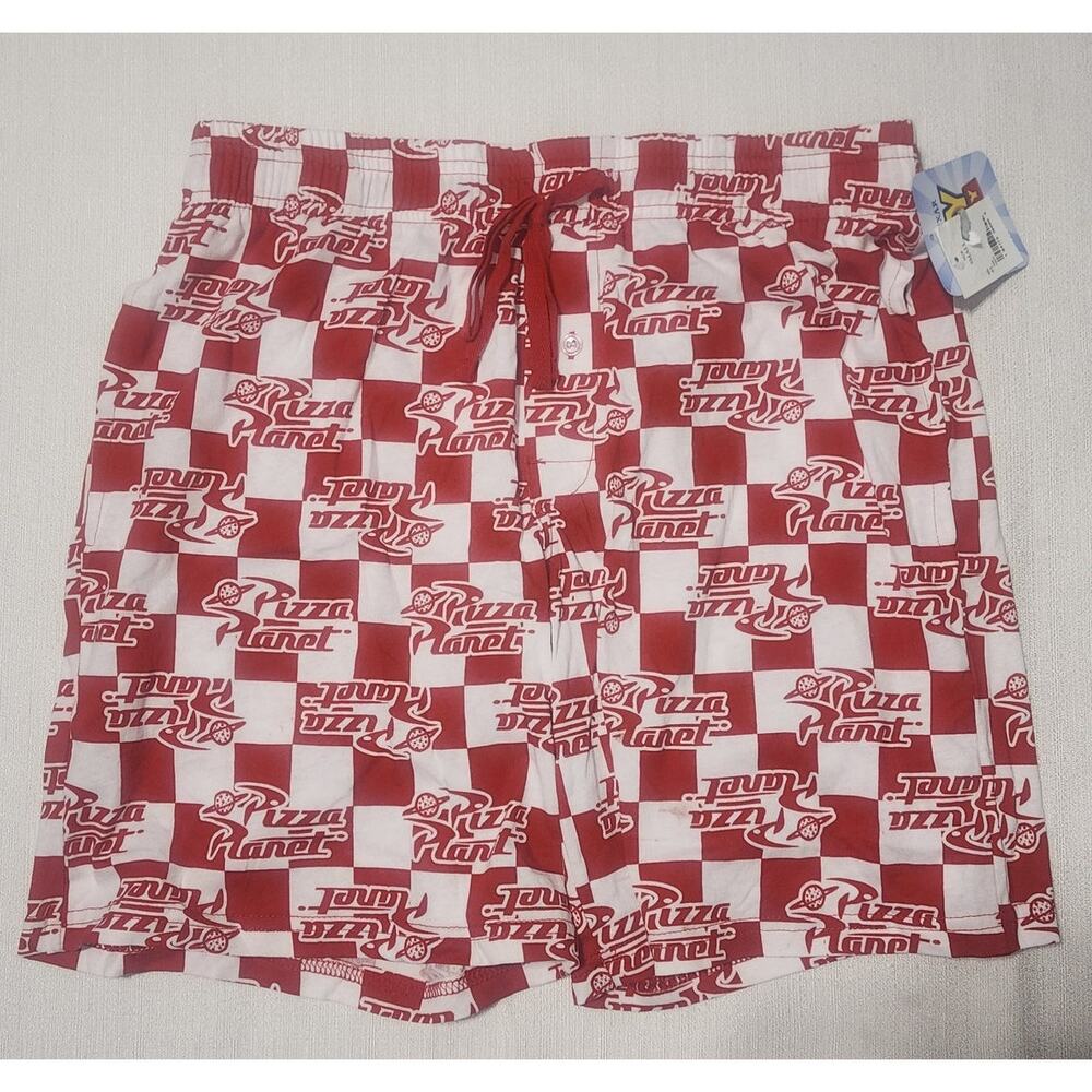 Pizza planet pajama shorts size small men's